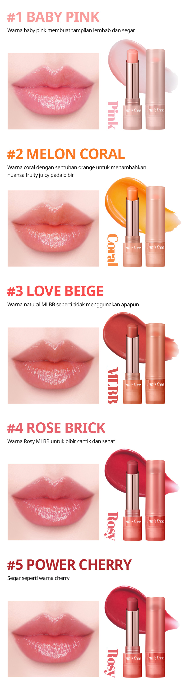 MAKE UP Dewy Tint Lip Balm innisfree