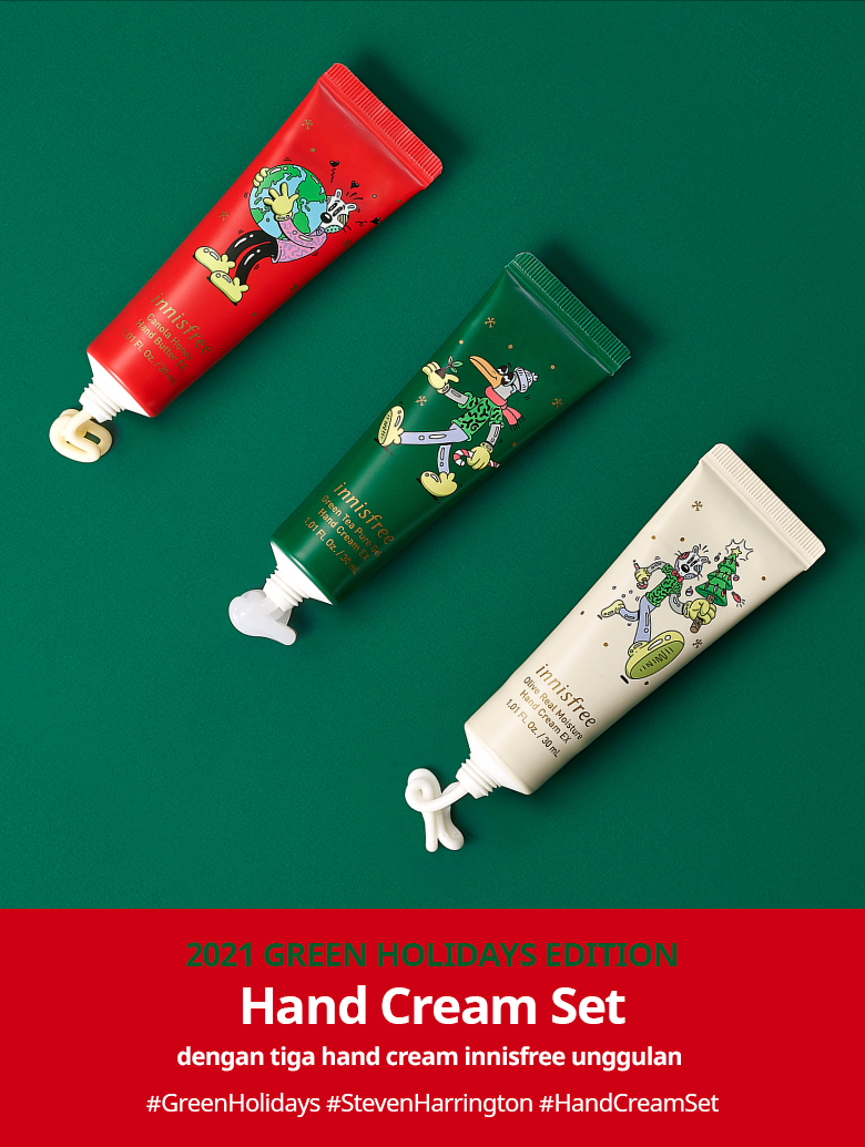 SKINCARE Hand Cream Set [2021 Green Holidays LTD Edition] innisfree