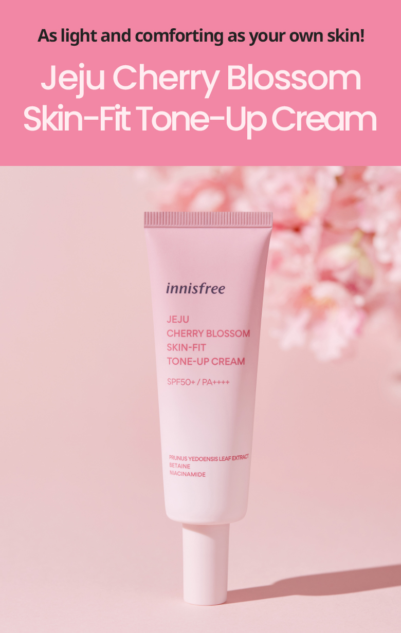 SKINCARE - Jeju Cherry Blossom Skin-Fit Tone-Up Cream SPF50+ PA ...